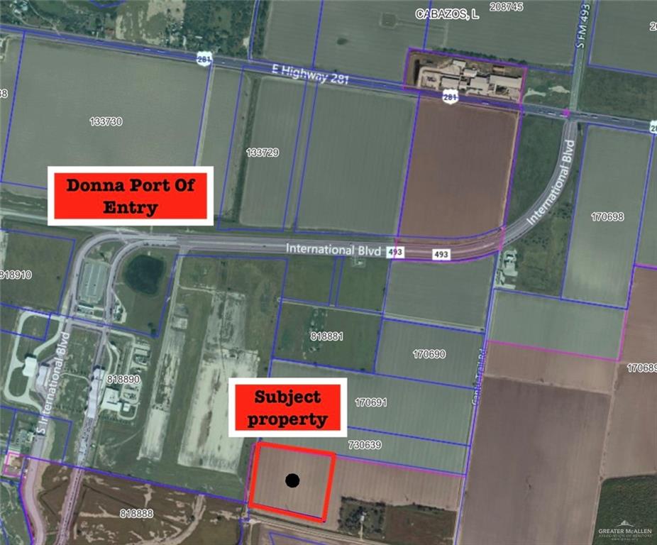 Land home at 39000 Border Fence Service Road, Donna, Texas